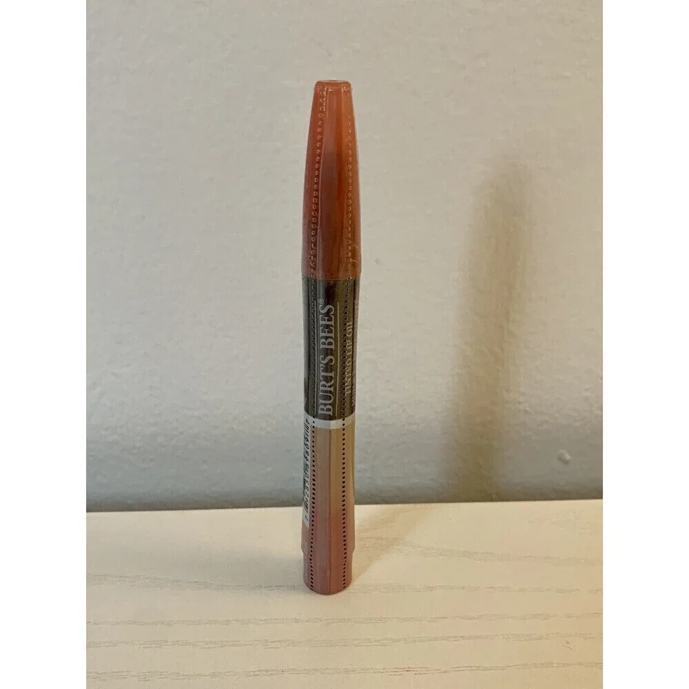 Burt's Bees 100% Natural Moisturizing Tinted Lip Oil 604 Caramel Cloud New Seale